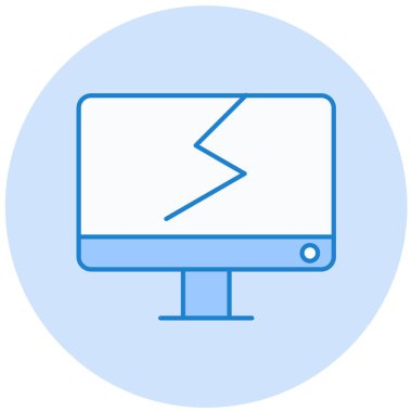 Bilgisayar. Web simgesi basit illüstrasyon