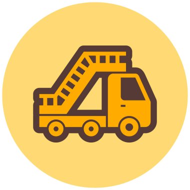 Kamyon. Web simgesi basit illüstrasyon