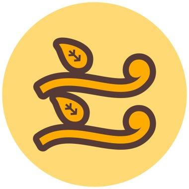 Bir yılan simgesinin vektör illüstrasyonu