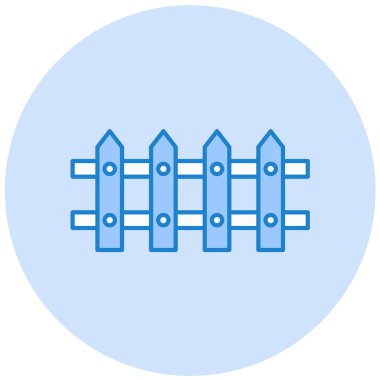 Çit. Web simgesi basit illüstrasyon