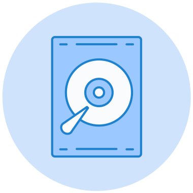 CD mi? Web simgesi basit illüstrasyon