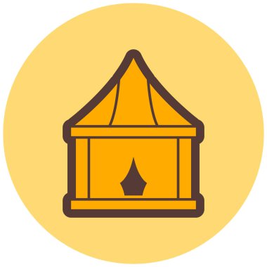 Kiliseye. Web simgesi basit illüstrasyon