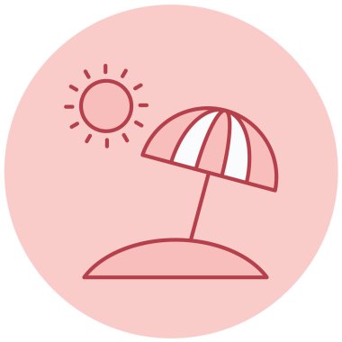 Plaj şemsiyesi Basit tasarım