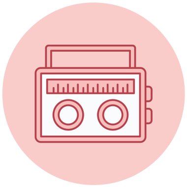 müzik çalar vektör simgesi