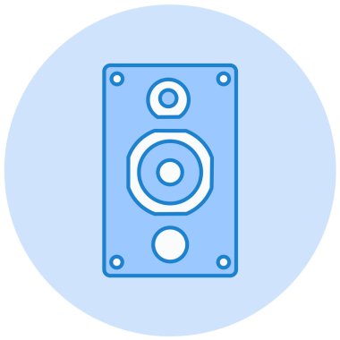 Konuşmacı. Web simgesi basit illüstrasyon