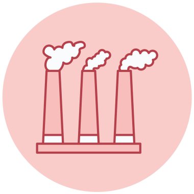 Fabrika. Web simgesi basit tasarım