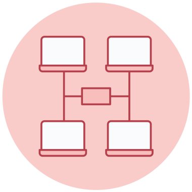 hiyerarşi. Web simgesi basit illüstrasyon