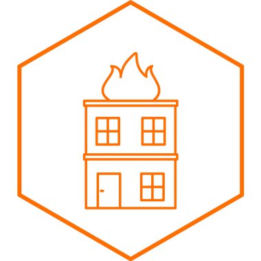 ateş oluşturma simgesi vektör illüstrasyonu