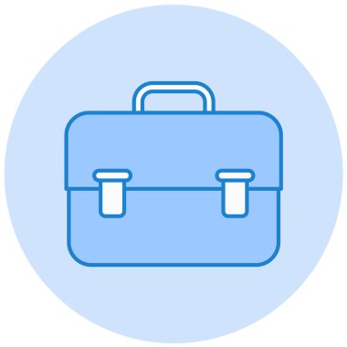 Çanta. Web simgesi basit illüstrasyon