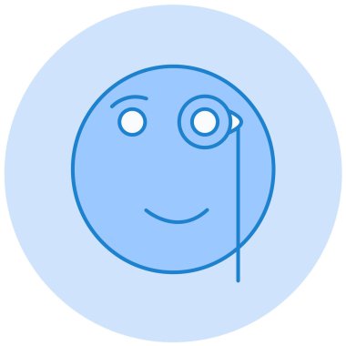 Yüz. Web simgesi basit illüstrasyon