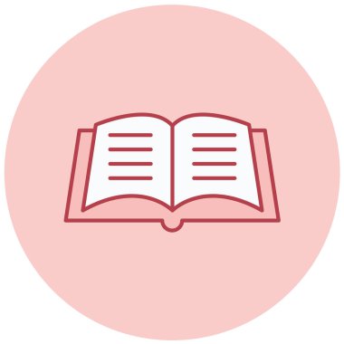 Kitap. Web simgesi basit illüstrasyon