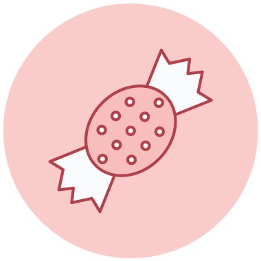 - Şeker. Web simgesi basit illüstrasyon