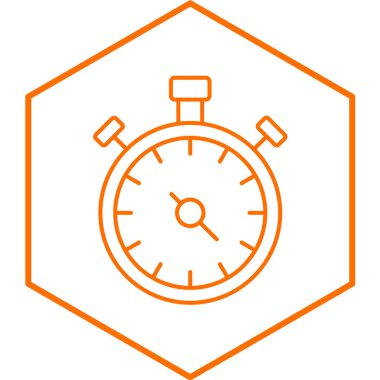 Kronometre simgesi modaya uygun izole edilmiş arkaplan