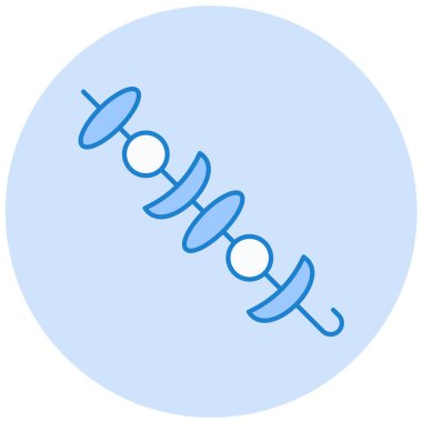 şiş simgesi, basit tasarım vektör çizimi