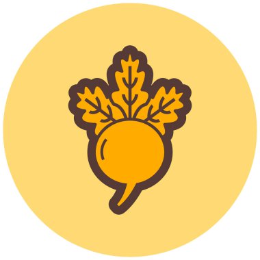 Havuç. Web simgesi basit illüstrasyon