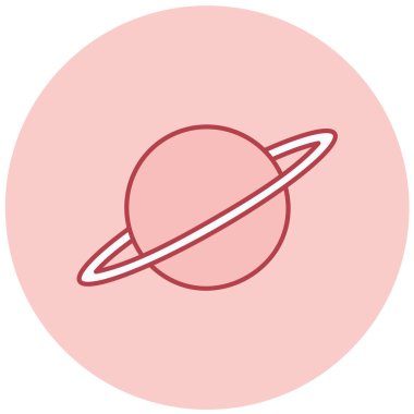 Gezegen. Web simgesi vektör illüstrasyonu