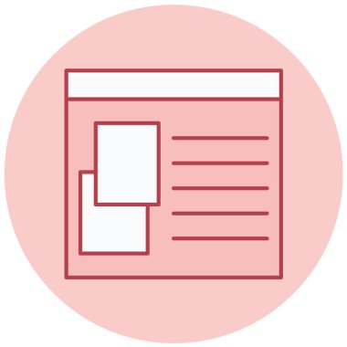 belge dosyası. Basit illüstrasyon