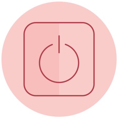 güç simgesi vektör illüstrasyonu