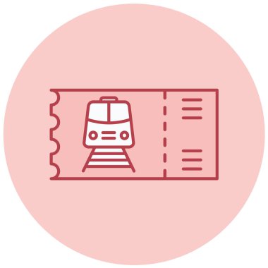 Bilet. Web simgesi basit illüstrasyon