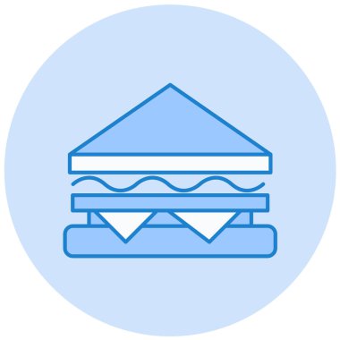 Sandviç. Web simgesi basit tasarım