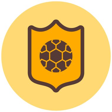 Kalkan. Web simgesi basit illüstrasyon