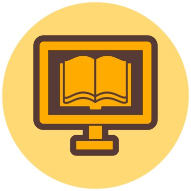 Kitap. Web simgesi basit illüstrasyon