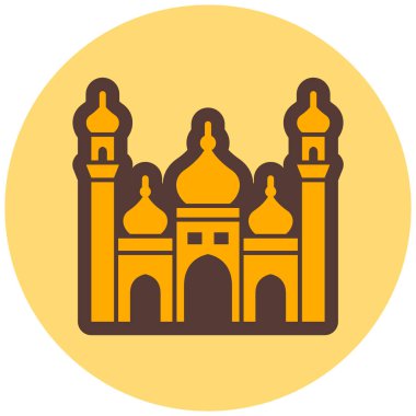 Cami. Web simgesi basit illüstrasyon