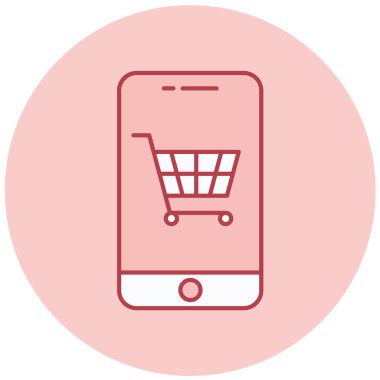 Mobil Alışveriş. Basit tasarım 