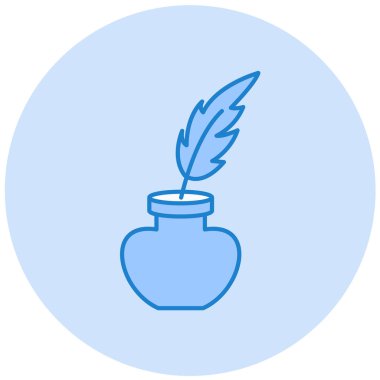 Tüy. Web simgesi basit tasarım