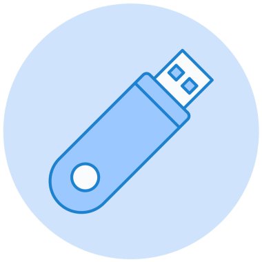 USB flash disk simgesi. Basit tasarım