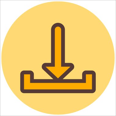 İndir. Web simgesi basit illüstrasyon