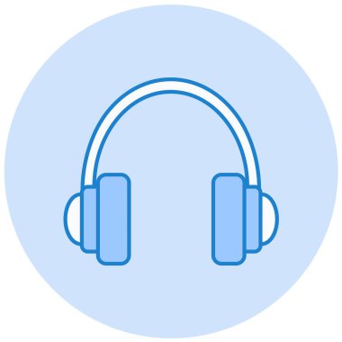 kulaklık simgesi vektör illüstrasyonu