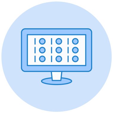 Bilgisayar. Web simgesi basit illüstrasyon