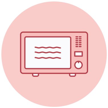 Mikrodalga fırın. Basit resimleme