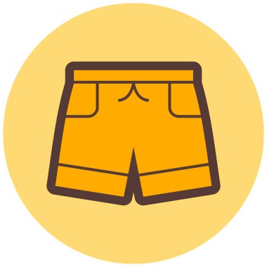 Şort. Web simgesi basit illüstrasyon