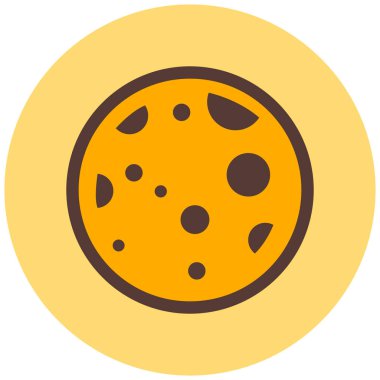 Gezegen. Web simgesi basit illüstrasyon