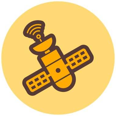 Uydu. Web simgesi basit illüstrasyon