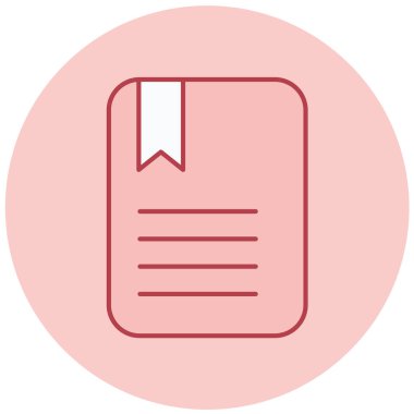 Kitap. Web simgesi basit illüstrasyon