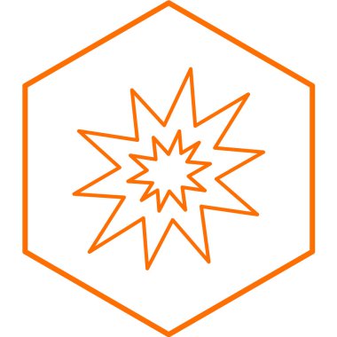 patlama simge vektör çizim