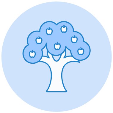 Ağaç. Web simgesi basit illüstrasyon