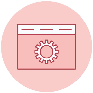 Ayarlama. Web simgesi basit illüstrasyon