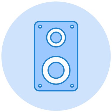 Konuşmacı. Web simgesi basit illüstrasyon