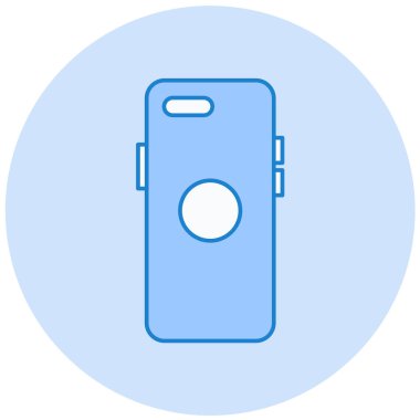 Cep telefonu simgesi, vektör illüstrasyonu