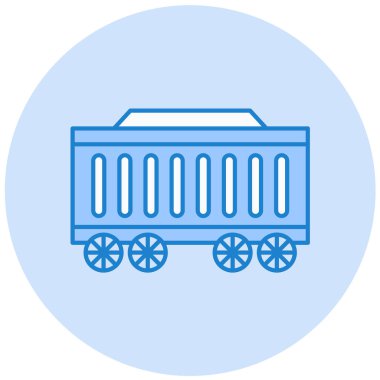 Bir kamyon simgesinin vektör çizimi