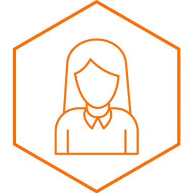 Sekreter ikonu. vektör illüstrasyonu