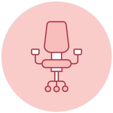 Sandalye. Web simgesi basit illüstrasyon