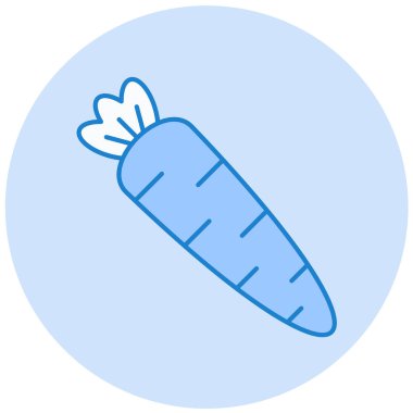 Havuç simgesi vektör illüstrasyonu