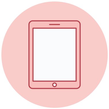 tablet. Web simgesi vektör illüstrasyonu