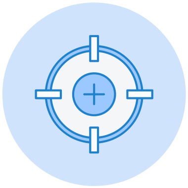 Hedef. Web simgesi basit illüstrasyon