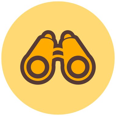 Dürbün. Web simgesi basit tasarım